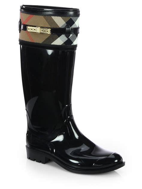 burberry belted check rain boots|net a porter Burberry rain boots.